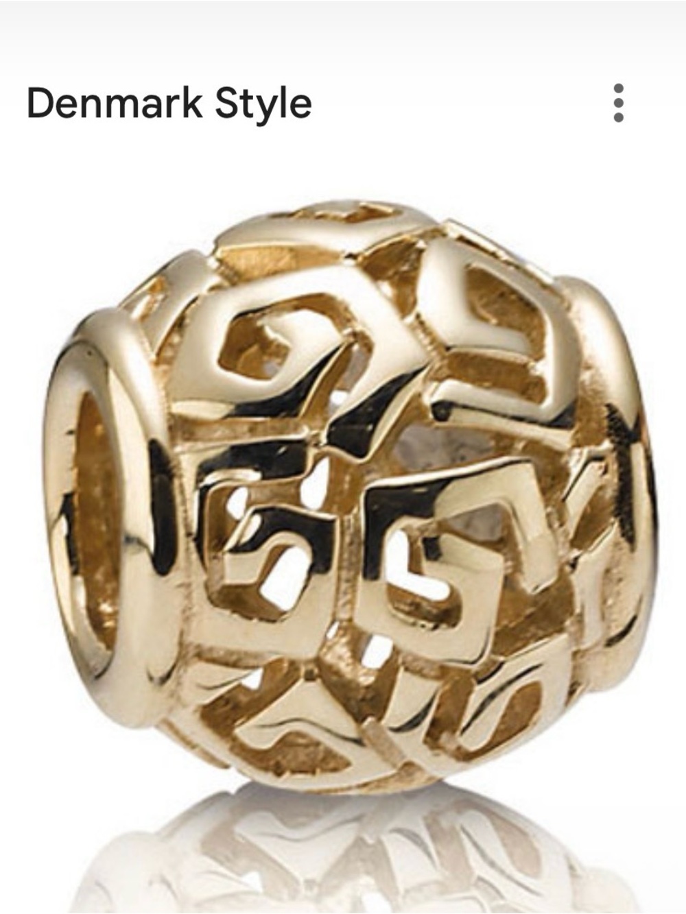 14k solid gold Pandora charm